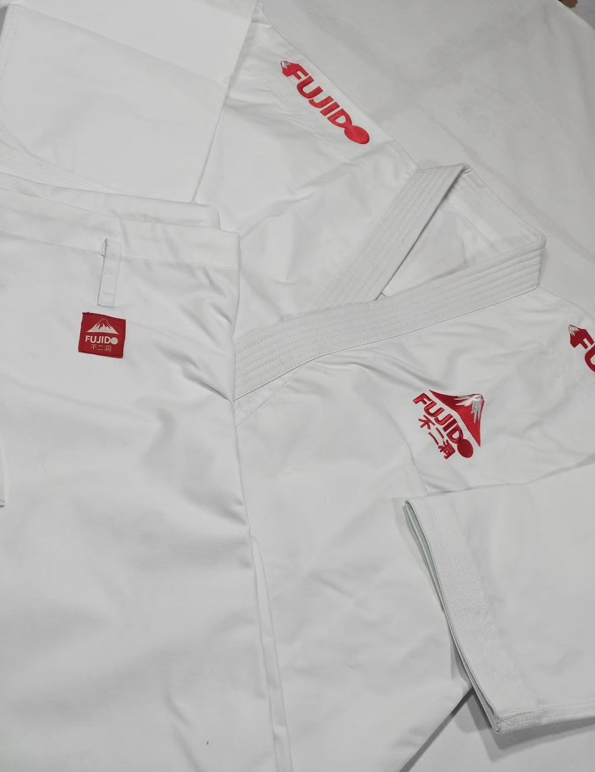 Fujido Kodiwara Kata Gi - full gi flat lay front view